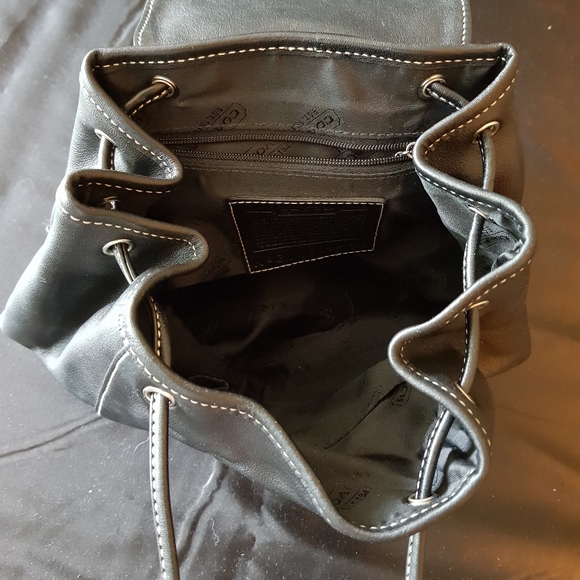 Coach Leather Drawstring Backpack - Picture 6 of 8